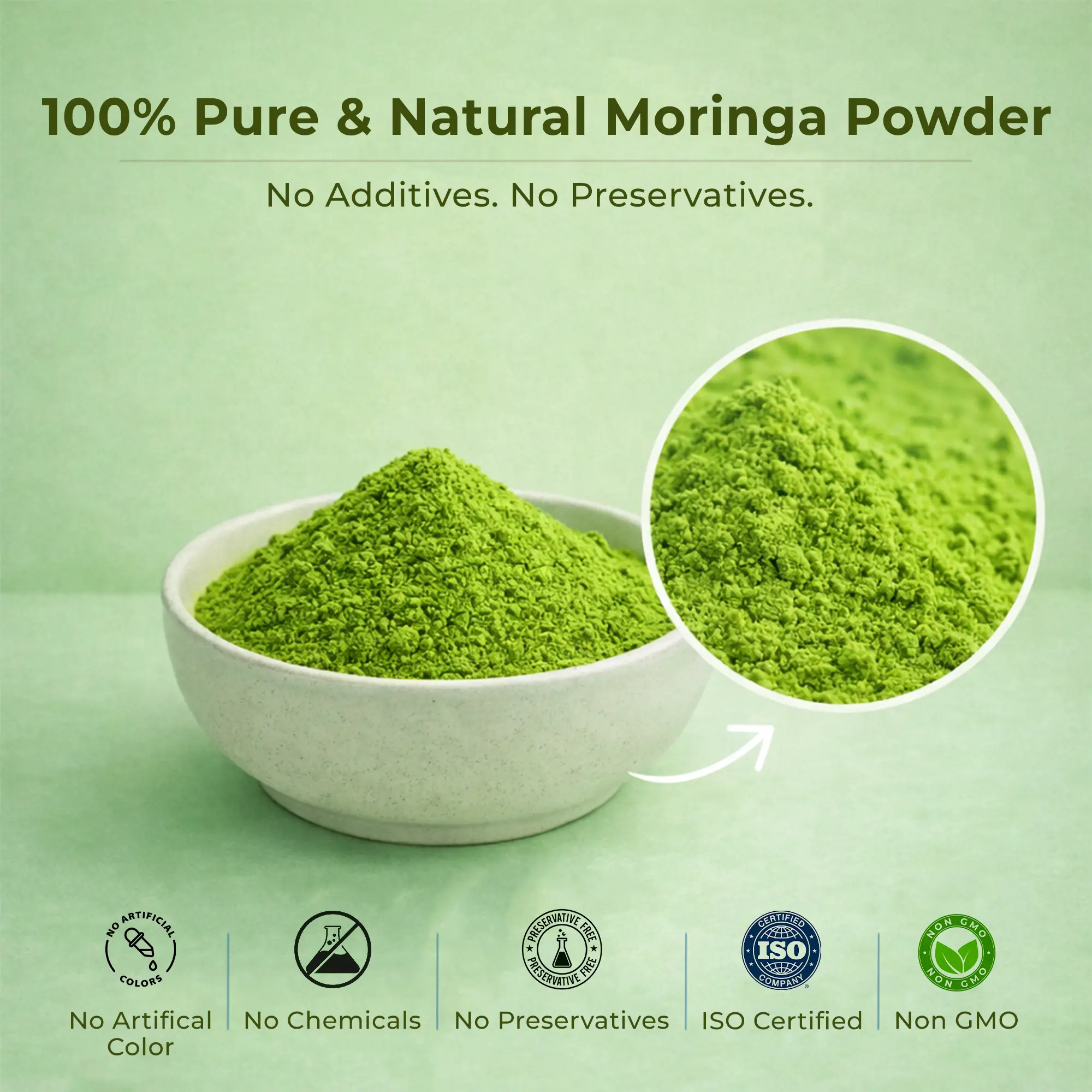 Moringa Powder (200g) – 100% Pure & Natural Superfood for Energy & Nutrition - Image 6