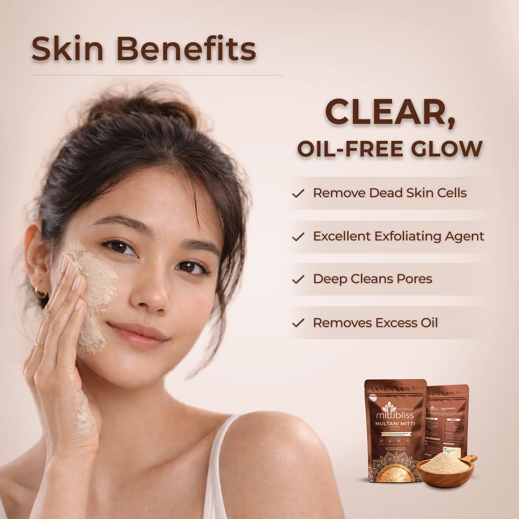 Multani Mitti Powder (200g) – 100% Pure & Natural Clay for Skin Cleansing & Face Packs - Image 8