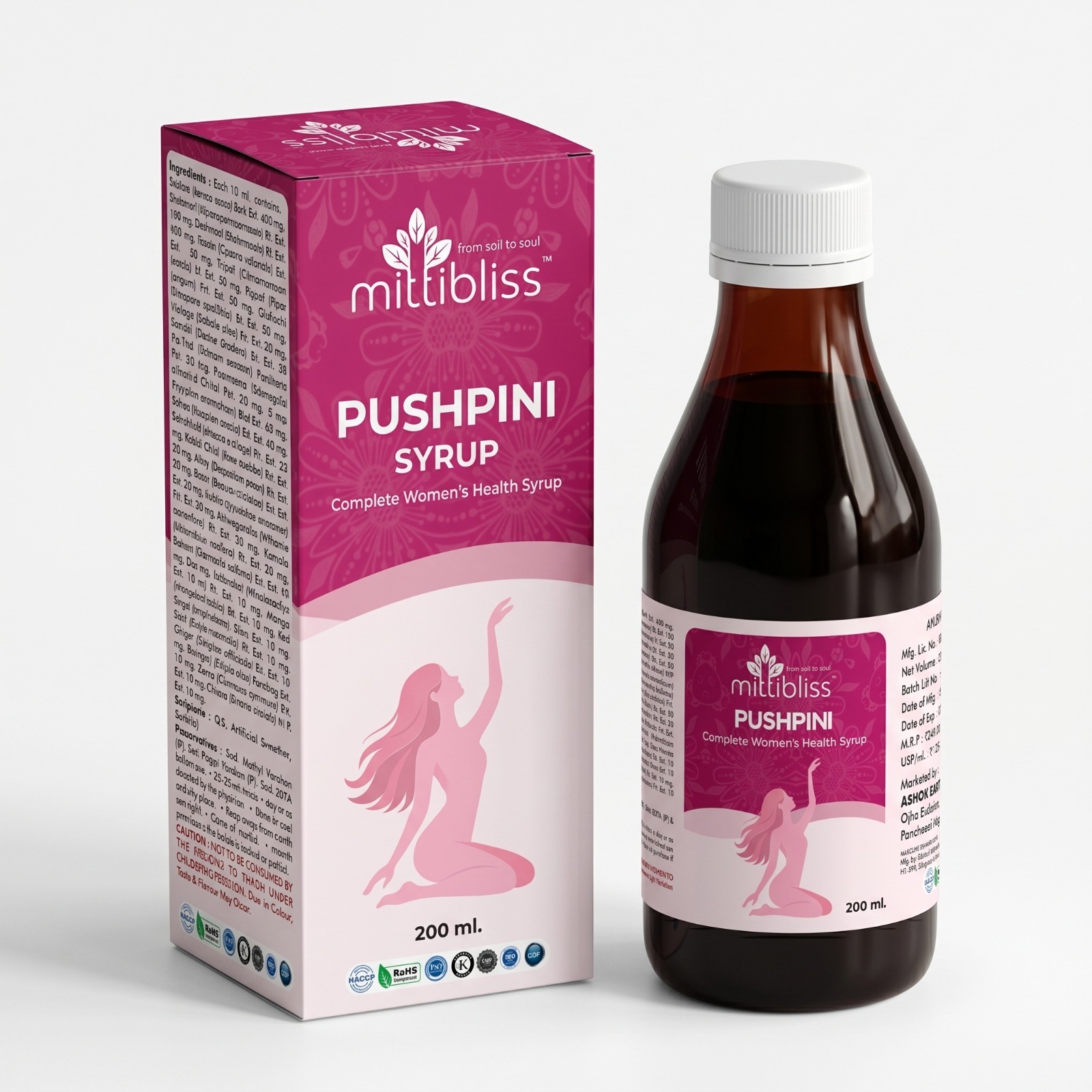 MittiBliss Pushpini Syrup (Ayurvedic Uterus Tonic)