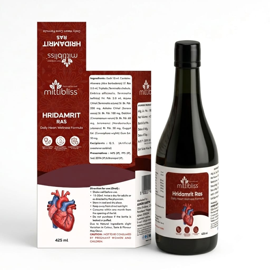 MittiBliss Hridamrit Ras (Ayurvedic Heart Care Tonic)