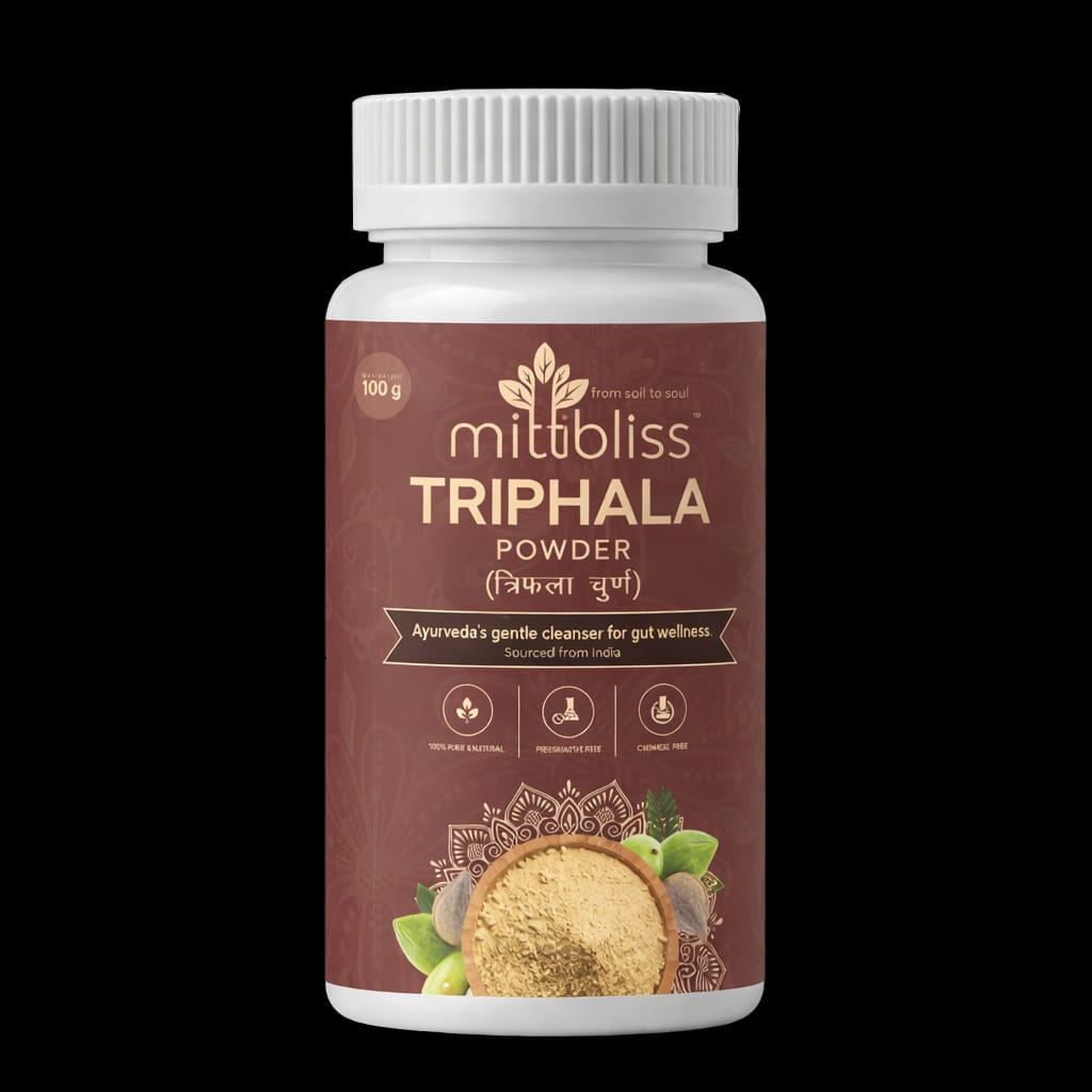 MittiBliss Triphala Churna (Ayurvedic Digestive Support)